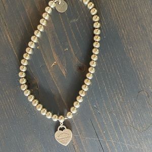 Heart Tag Bead Bracelet